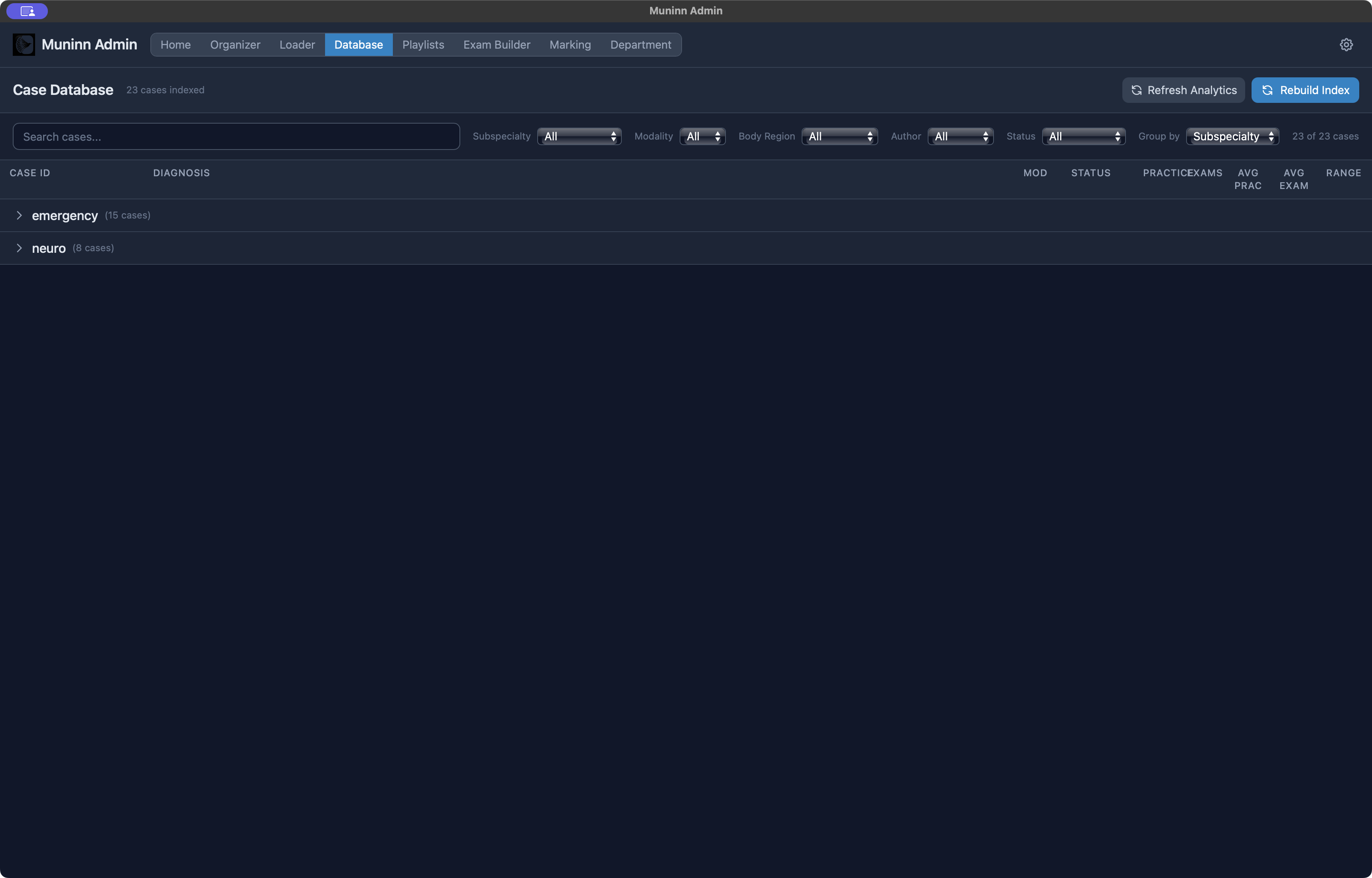 Case Database